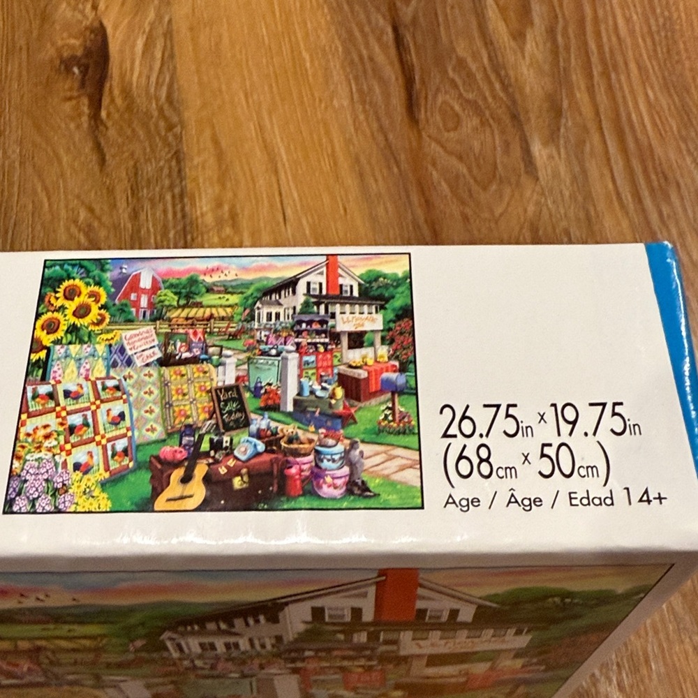“Country Yard Sale” By Buffalo 1000-Pieces Jigsaw Puzzle (26.75” x 19.75”)(EUC) - Picture 3 of 6